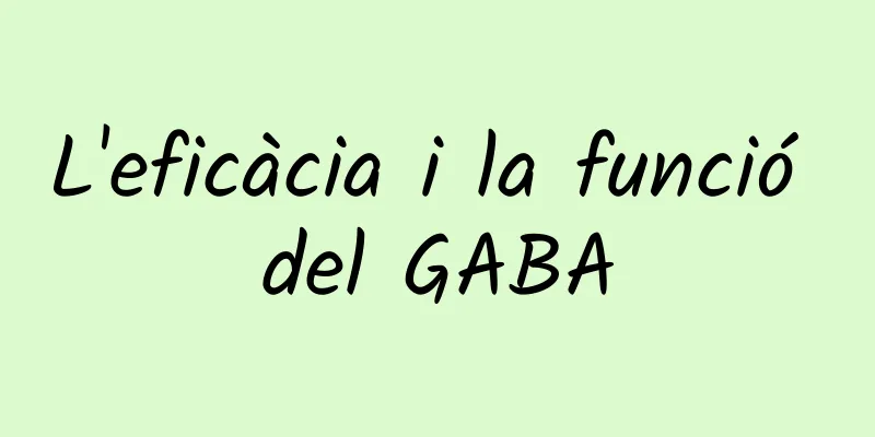 L'eficàcia i la funció del GABA