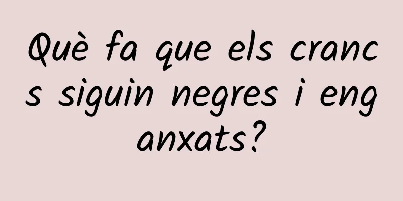 Què fa que els crancs siguin negres i enganxats?