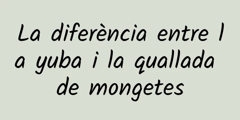 La diferència entre la yuba i la quallada de mongetes