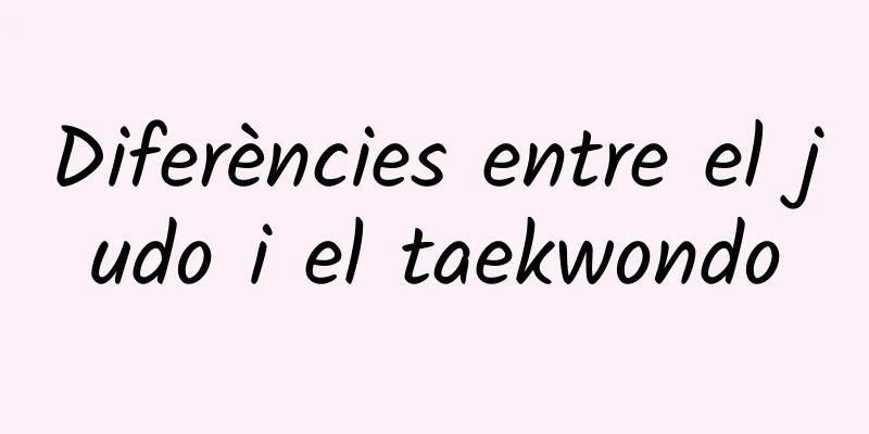 Diferències entre el judo i el taekwondo