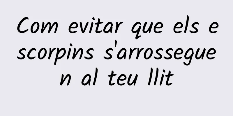 Com evitar que els escorpins s'arrosseguen al teu llit