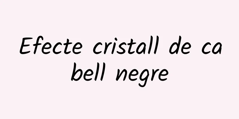 Efecte cristall de cabell negre