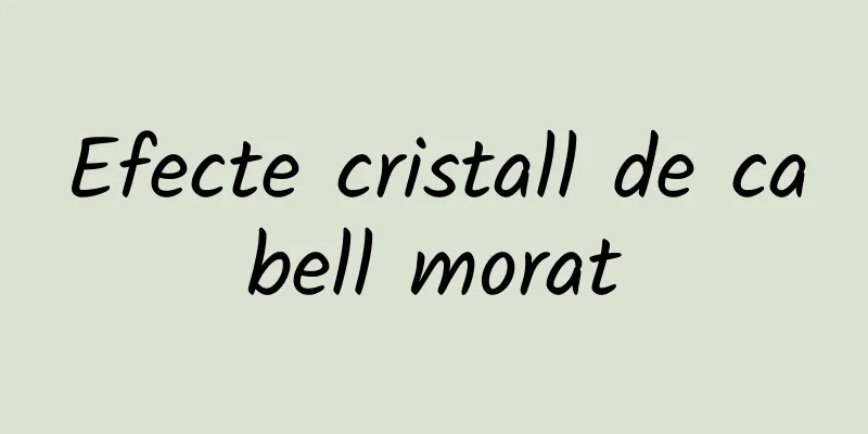 Efecte cristall de cabell morat
