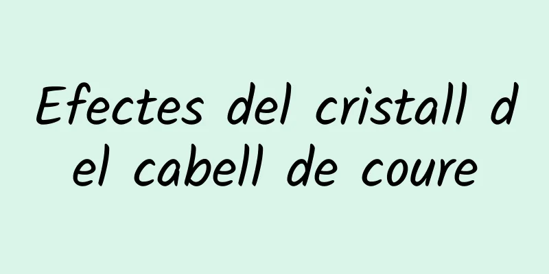 Efectes del cristall del cabell de coure