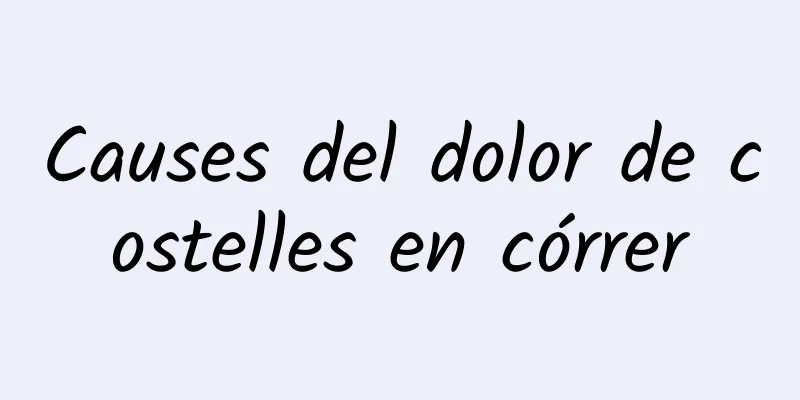 Causes del dolor de costelles en córrer