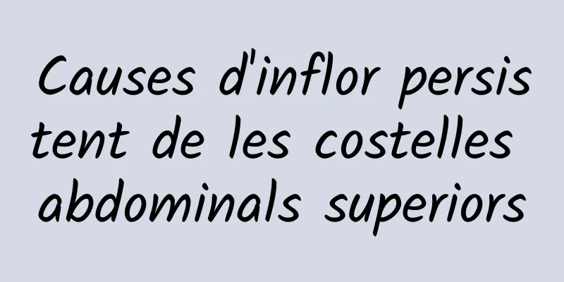 Causes d'inflor persistent de les costelles abdominals superiors