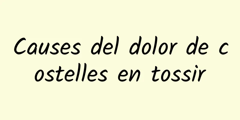 Causes del dolor de costelles en tossir