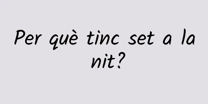 Per què tinc set a la nit?