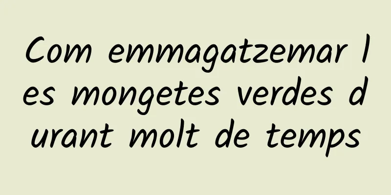 Com emmagatzemar les mongetes verdes durant molt de temps
