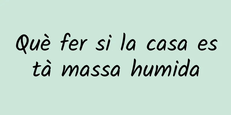 Què fer si la casa està massa humida