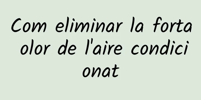 Com eliminar la forta olor de l'aire condicionat