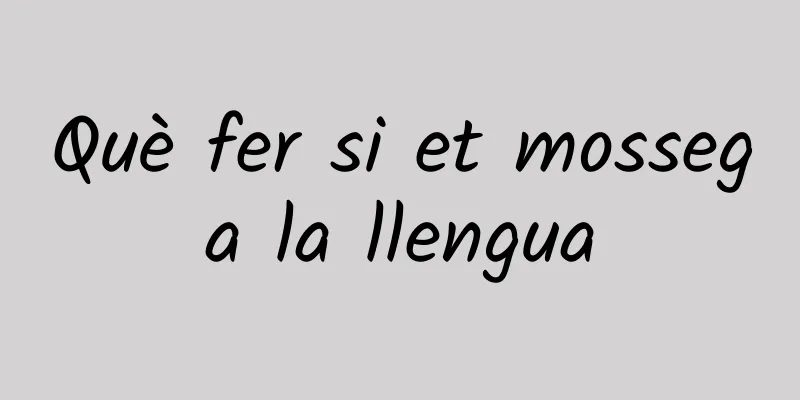 Què fer si et mossega la llengua