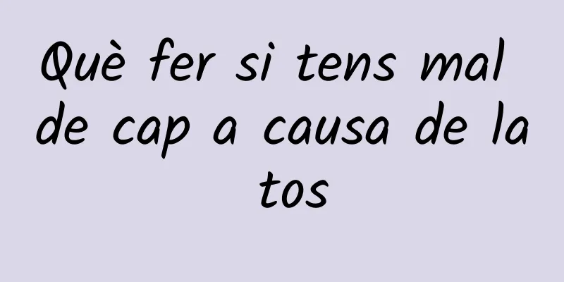 Què fer si tens mal de cap a causa de la tos