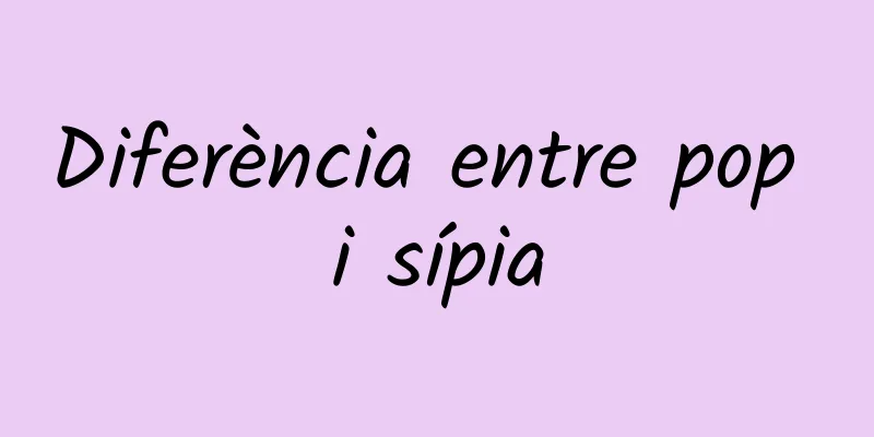 Diferència entre pop i sípia
