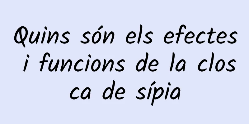 Quins són els efectes i funcions de la closca de sípia