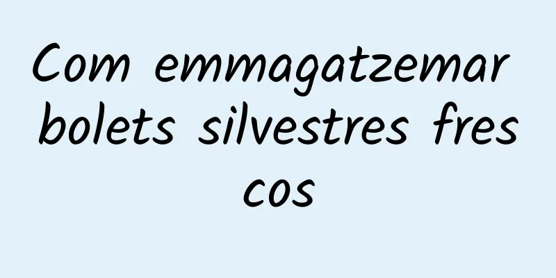 Com emmagatzemar bolets silvestres frescos