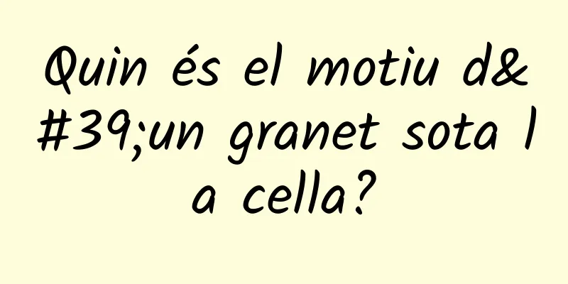 Quin és el motiu d'un granet sota la cella?