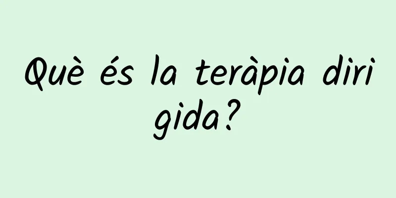 Què és la teràpia dirigida?