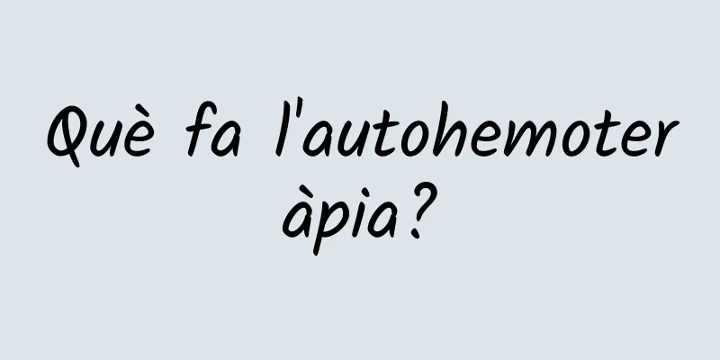 Què fa l'autohemoteràpia?