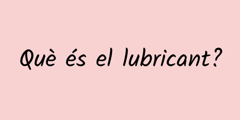 Què és el lubricant?