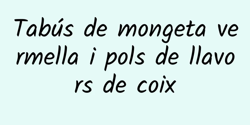 Tabús de mongeta vermella i pols de llavors de coix