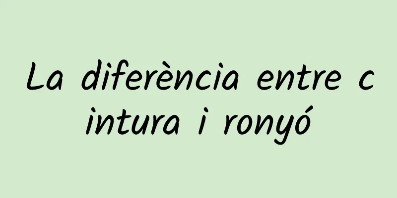 La diferència entre cintura i ronyó