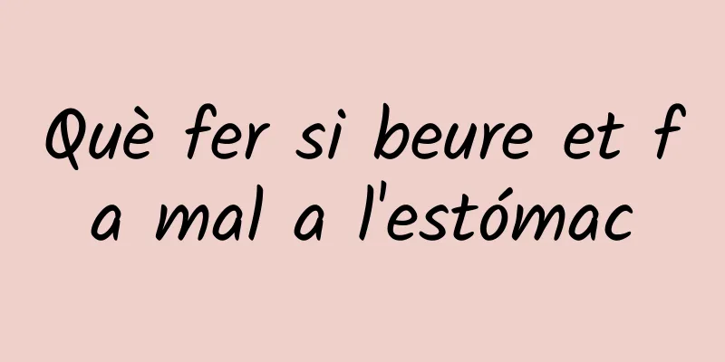 Què fer si beure et fa mal a l'estómac