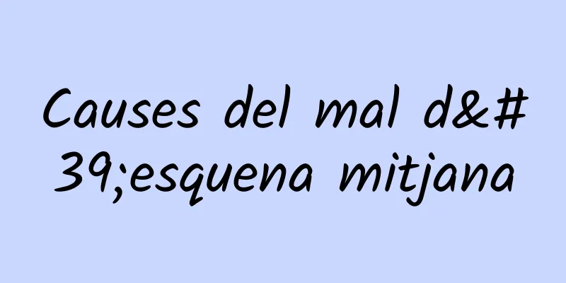 Causes del mal d'esquena mitjana