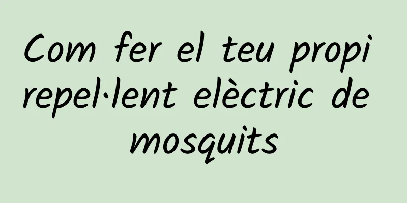 Com fer el teu propi repel·lent elèctric de mosquits