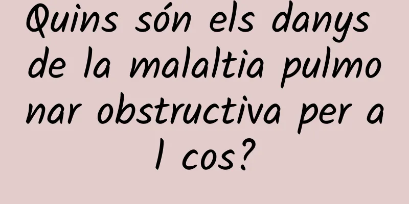Quins són els danys de la malaltia pulmonar obstructiva per al cos?