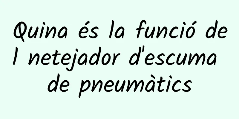 Quina és la funció del netejador d'escuma de pneumàtics