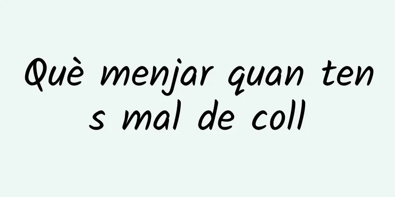 Què menjar quan tens mal de coll