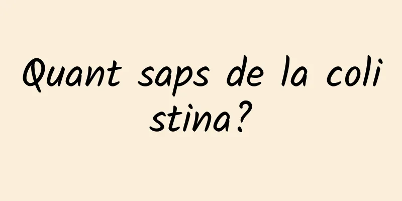 Quant saps de la colistina?