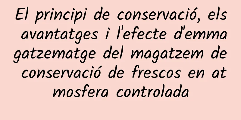 El principi de conservació, els avantatges i l'efecte d'emmagatzematge del magatzem de conservació de frescos en atmosfera controlada