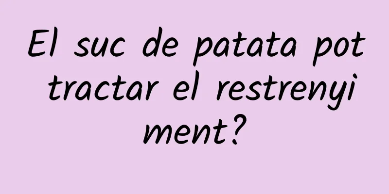 El suc de patata pot tractar el restrenyiment?