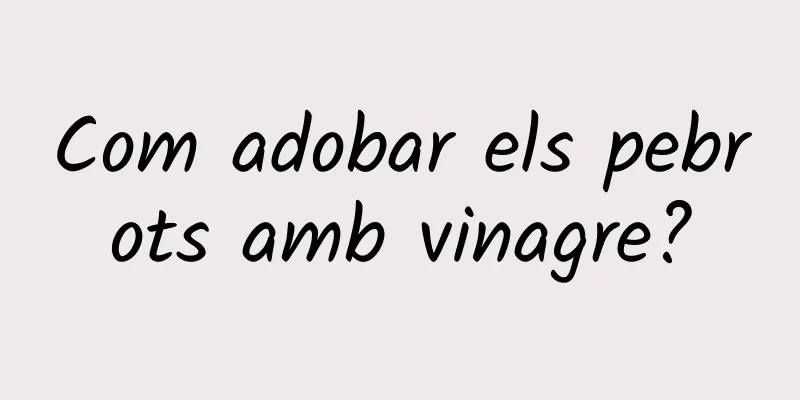 Com adobar els pebrots amb vinagre?