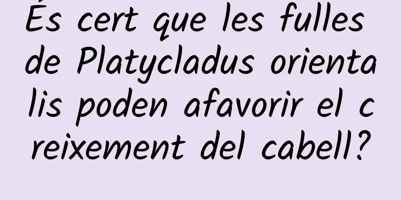 És cert que les fulles de Platycladus orientalis poden afavorir el creixement del cabell?