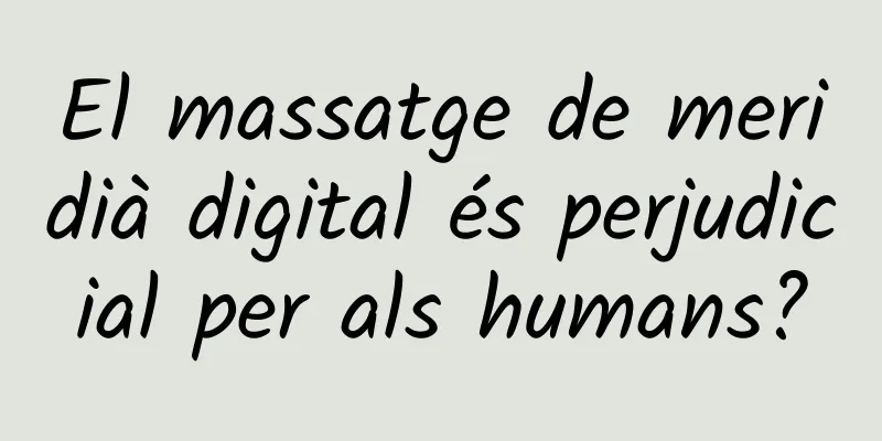 El massatge de meridià digital és perjudicial per als humans?