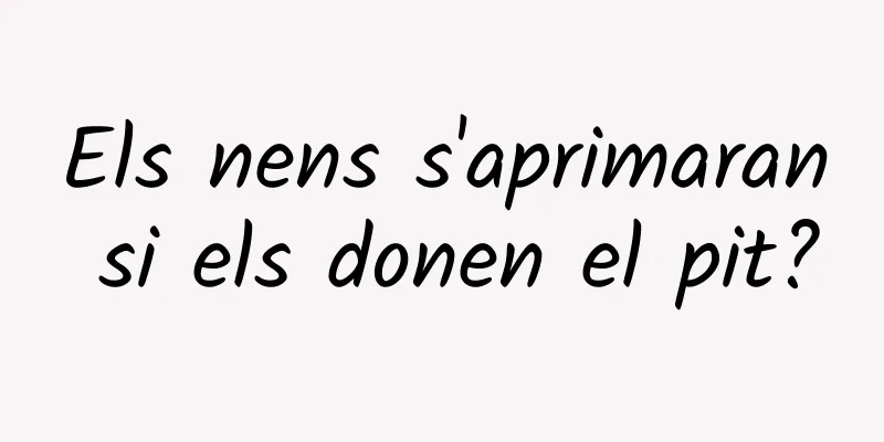 Els nens s'aprimaran si els donen el pit?