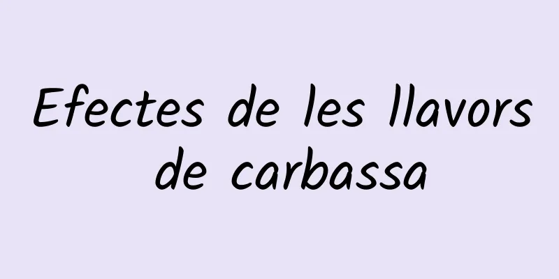 Efectes de les llavors de carbassa