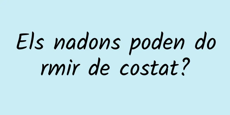 Els nadons poden dormir de costat?