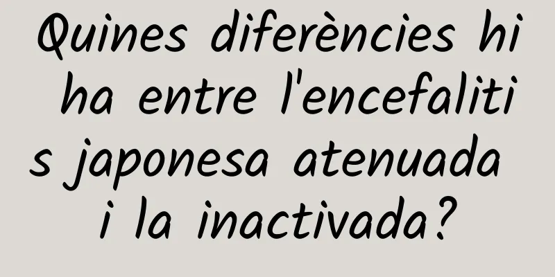 Quines diferències hi ha entre l'encefalitis japonesa atenuada i la inactivada?