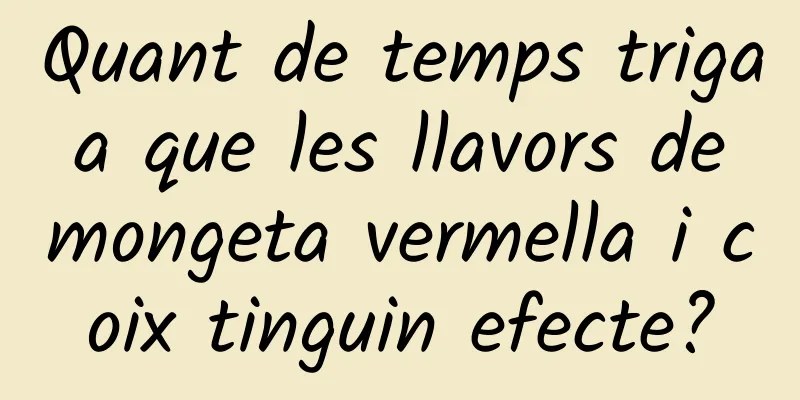 Quant de temps triga a que les llavors de mongeta vermella i coix tinguin efecte?