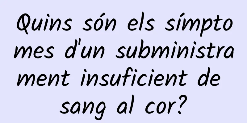 Quins són els símptomes d'un subministrament insuficient de sang al cor?