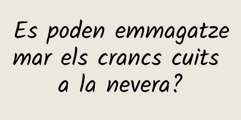 Es poden emmagatzemar els crancs cuits a la nevera?