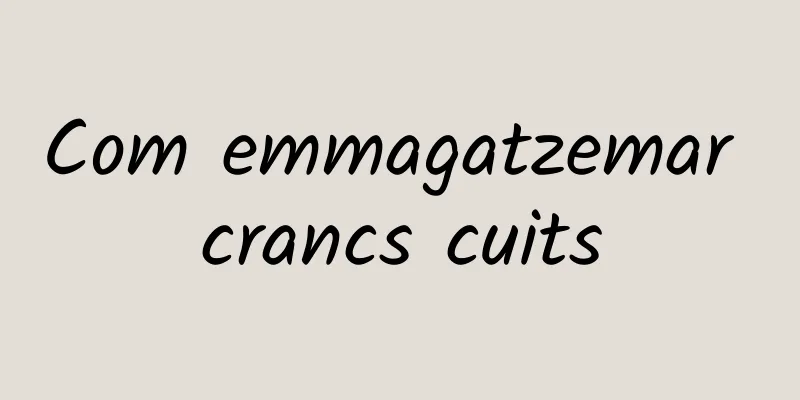 Com emmagatzemar crancs cuits