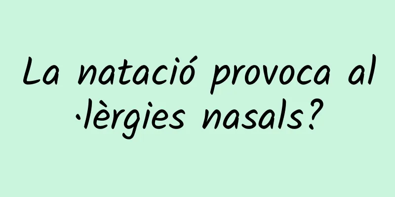 La natació provoca al·lèrgies nasals?