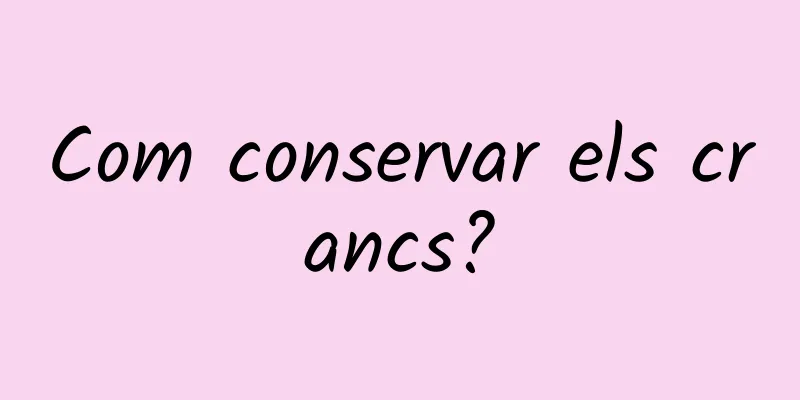 Com conservar els crancs?