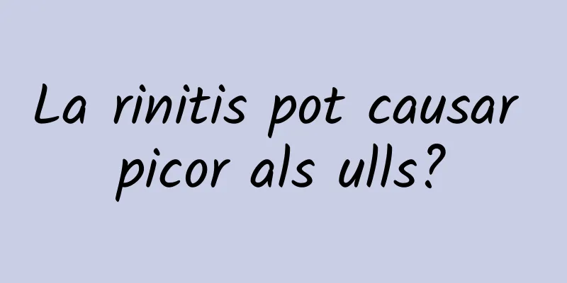 La rinitis pot causar picor als ulls?