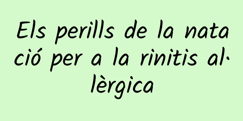 Els perills de la natació per a la rinitis al·lèrgica
